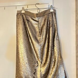 Banana Republic champagne Sequin Pencil Skirt